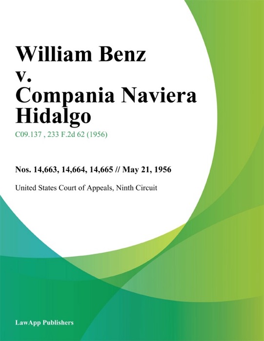 William Benz v. Compania Naviera Hidalgo