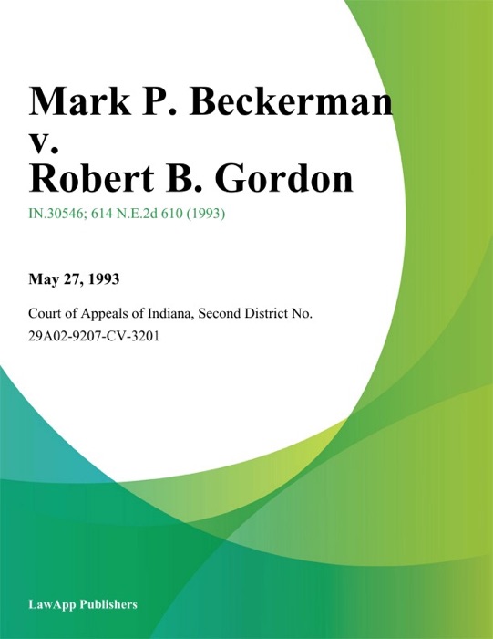 Mark P. Beckerman v. Robert B. Gordon