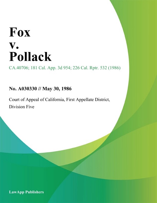 Fox V. Pollack