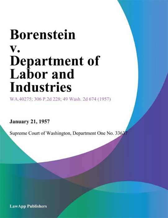Borenstein v. Department of Labor and Industries