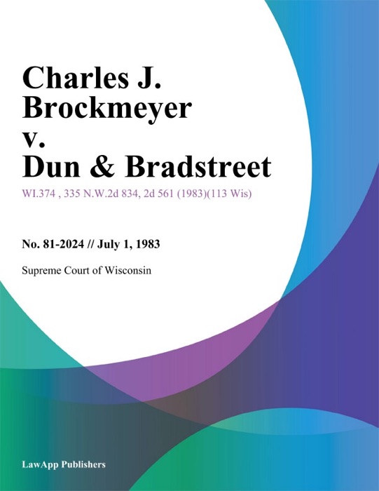 Charles J. Brockmeyer v. Dun & Bradstreet