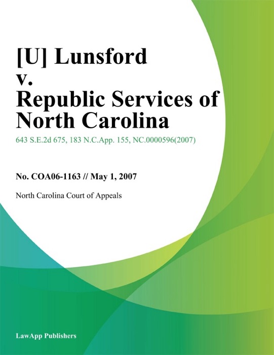 Lunsford v. Republic Services of North Carolina