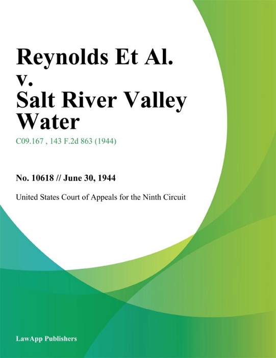 Reynolds Et Al. v. Salt River Valley Water