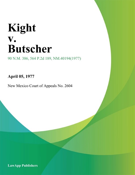 Kight v. Butscher