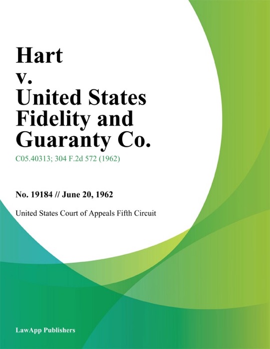 Hart v. United States Fidelity and Guaranty Co.