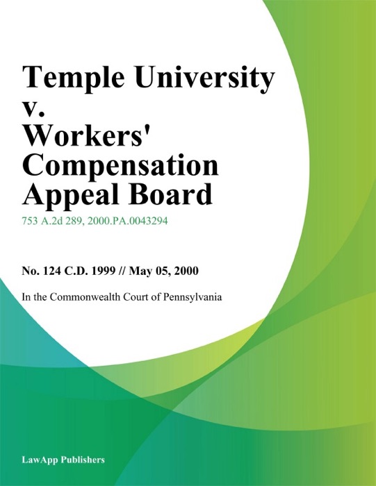 Temple University v. Workers Compensation Appeal Board