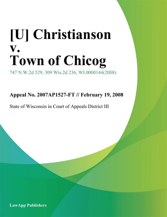 Christianson v. Town of Chicog