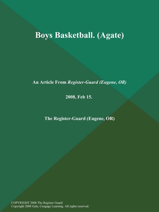 Boys Basketball (Agate)