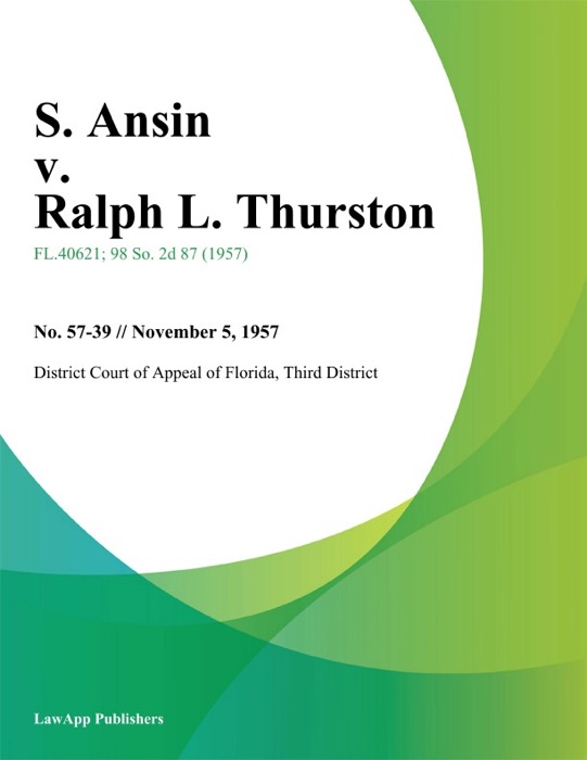 S. Ansin v. Ralph L. Thurston