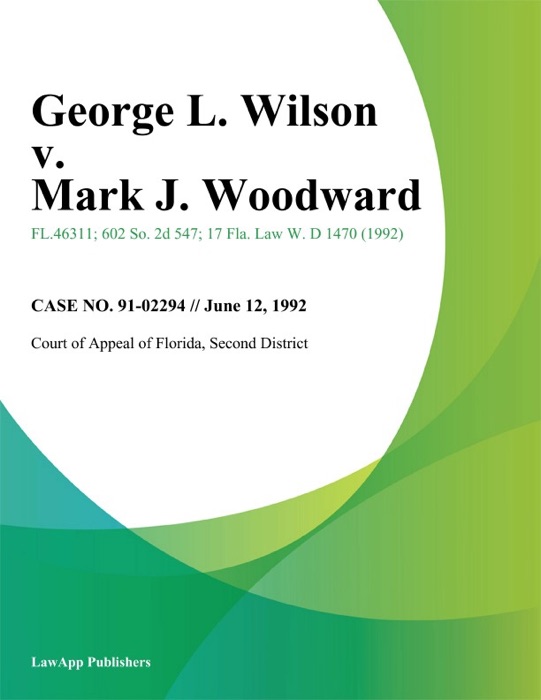 George L. Wilson v. Mark J. Woodward