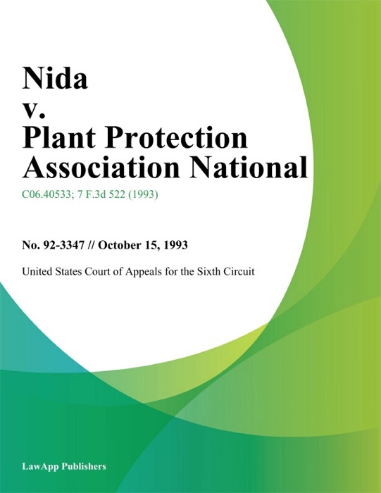 Nida V. Plant Protection Association National