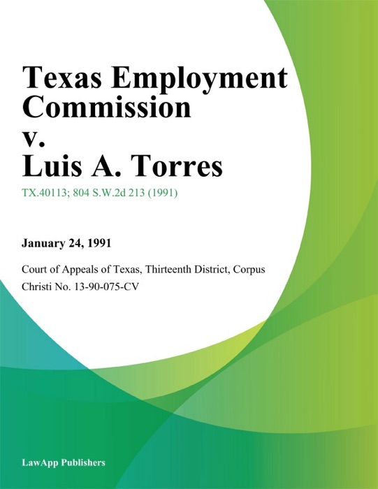 Texas Employment Commission v. Luis A. Torres