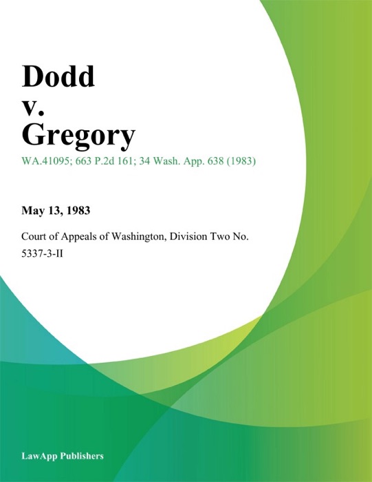 Dodd v. Gregory