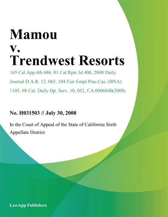 Mamou v. Trendwest Resorts