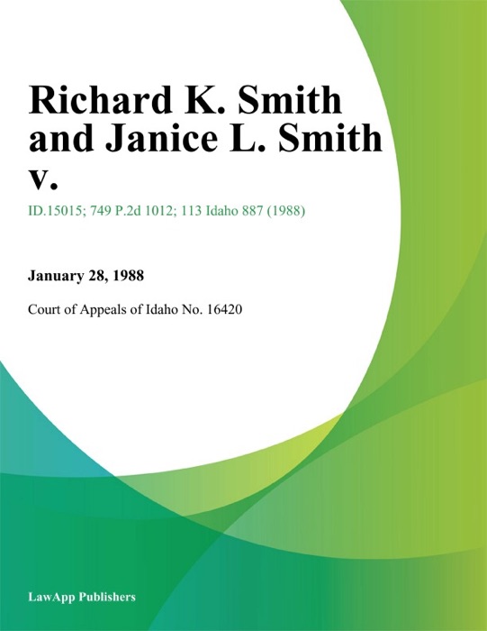 Richard K. Smith and Janice L. Smith v.