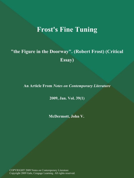 Frost's Fine Tuning: 