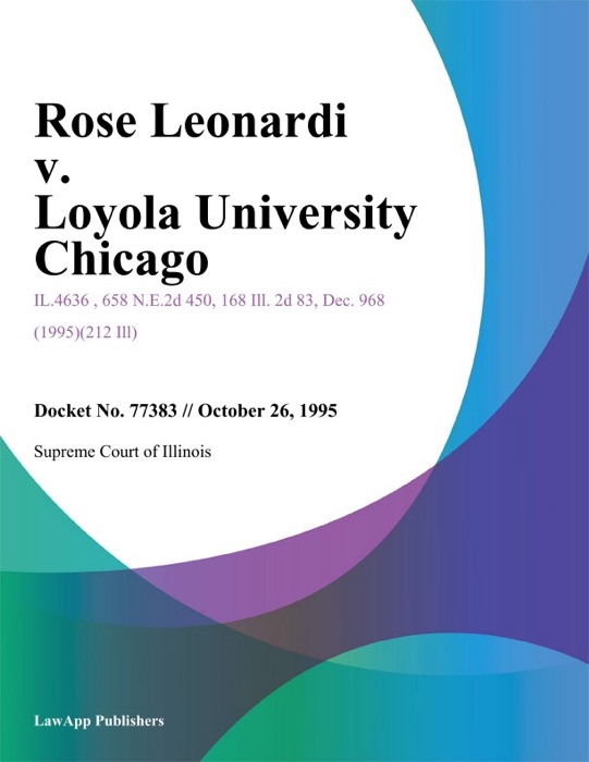 Rose Leonardi v. Loyola University Chicago