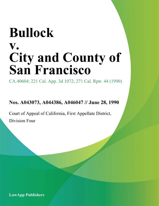 Bullock v. City and County of San Francisco