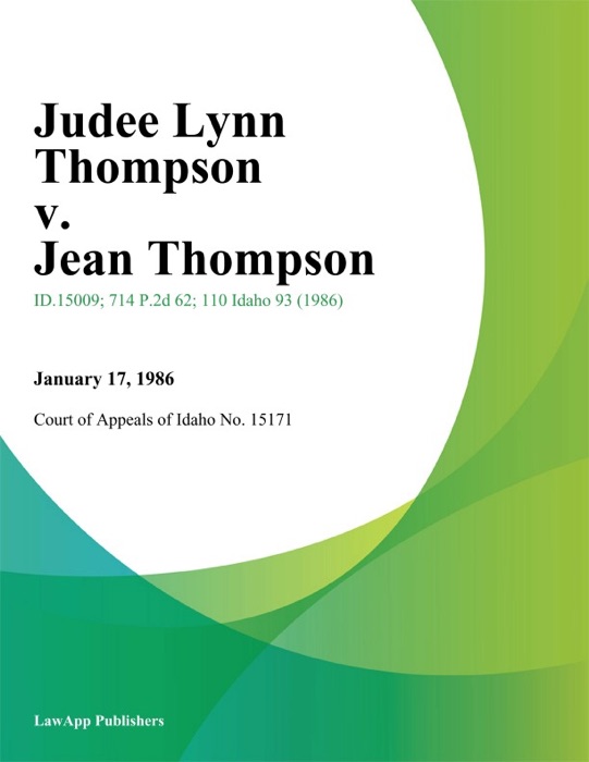 Judee Lynn Thompson v. Jean Thompson