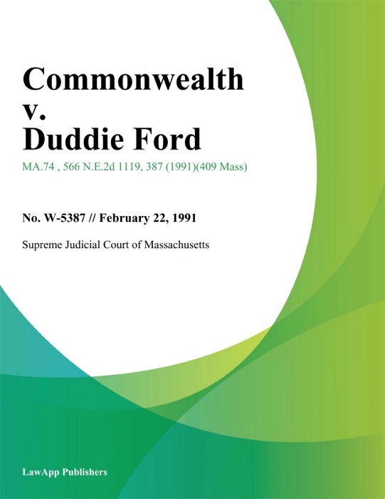 Commonwealth v. Duddie Ford