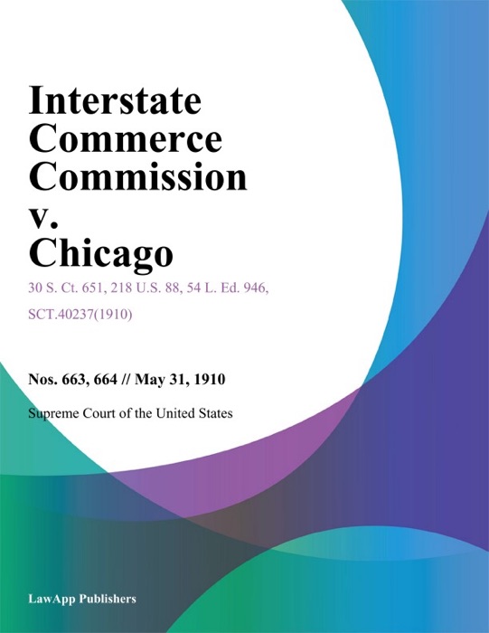 Interstate Commerce Commission v. Chicago