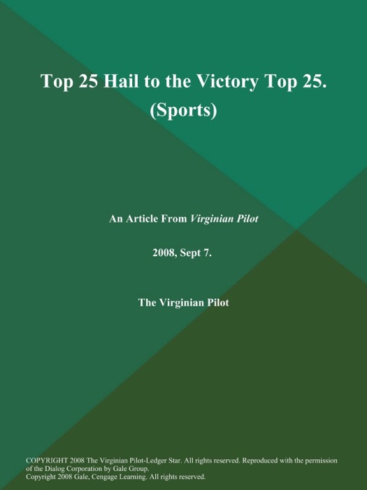 Top 25 Hail to the Victory Top 25 (Sports)