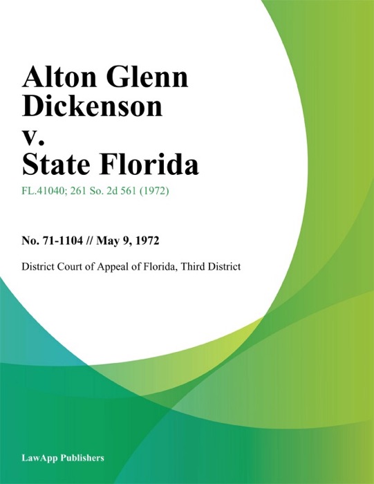 Alton Glenn Dickenson v. State Florida