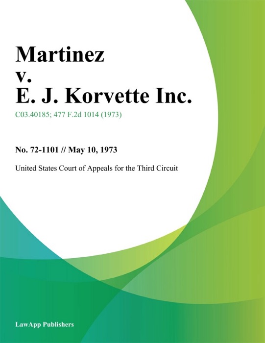 Martinez v. E. J. Korvette Inc.