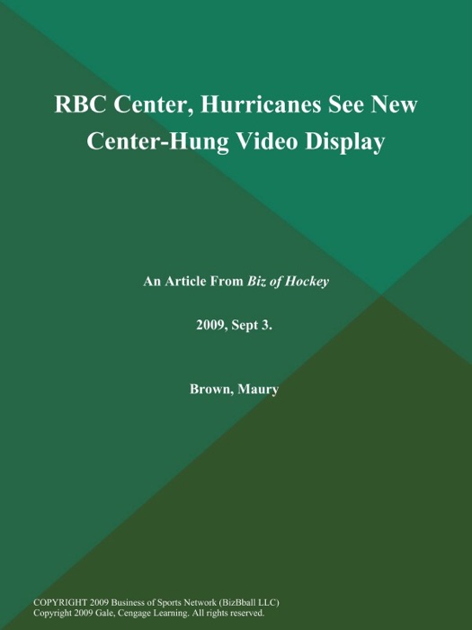 RBC Center, Hurricanes See New Center-Hung Video Display