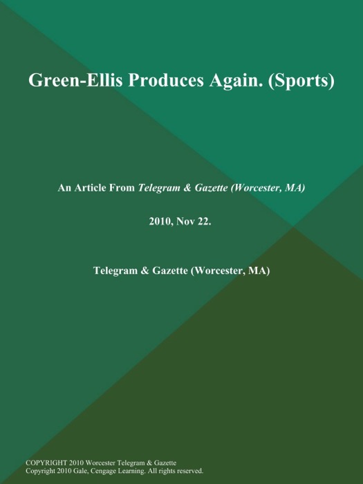 Green-Ellis Produces Again (Sports)