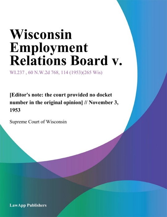 Wisconsin Employment Relations Board V.