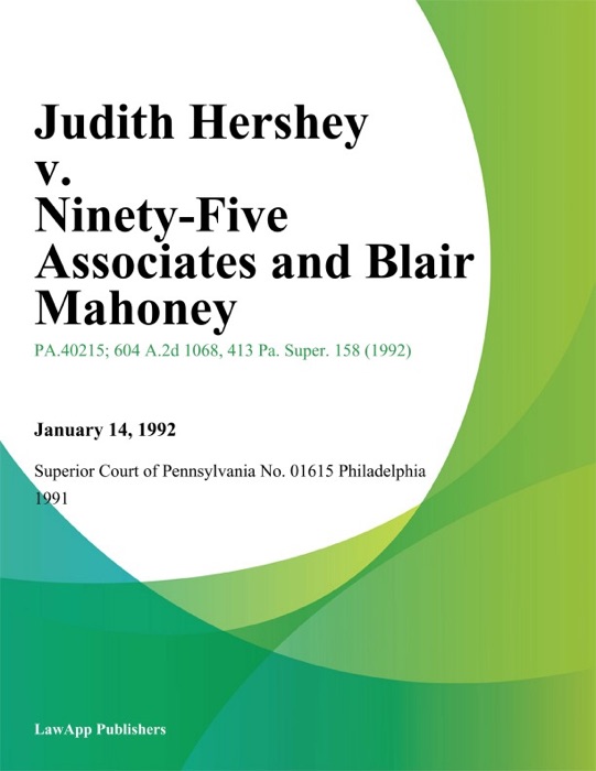 Judith Hershey v. Ninety-Five Associates and Blair Mahoney