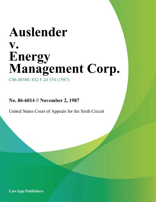 Auslender v. Energy Management Corp.