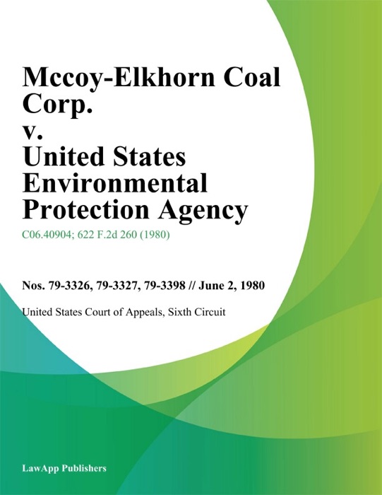 Mccoy-Elkhorn Coal Corp. v. United States Environmental Protection Agency