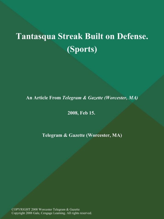 Tantasqua Streak Built on Defense (Sports)