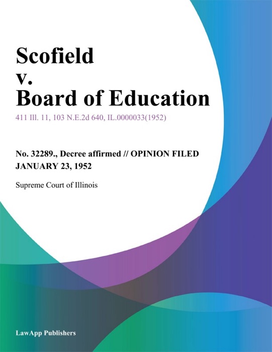 Scofield v. Board of Education
