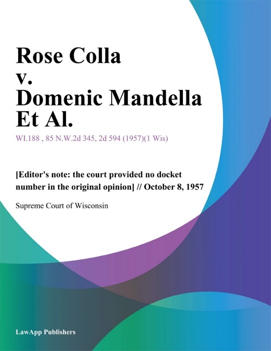 Rose Colla v. Domenic Mandella Et Al.
