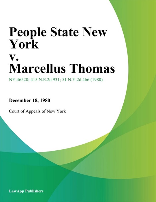 People State New York v. Marcellus Thomas