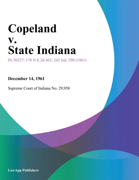 Copeland v. State Indiana