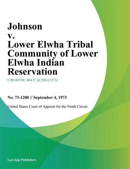 Johnson v. Lower Elwha Tribal Community of Lower Elwha Indian Reservation