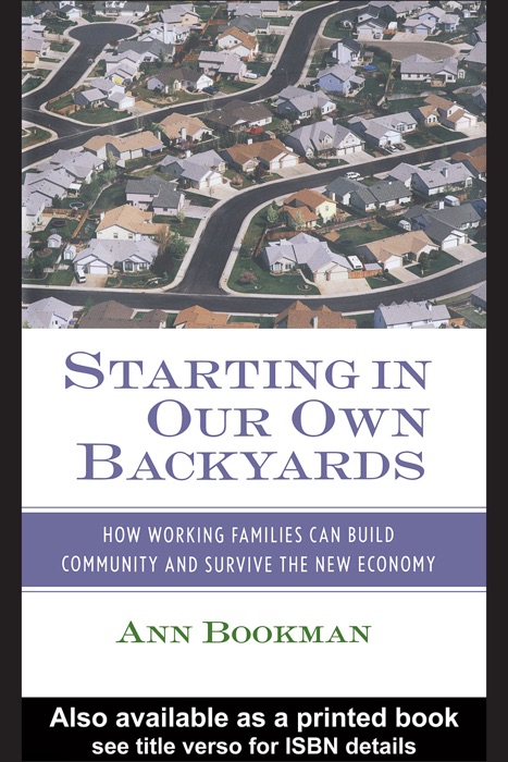Starting in Our Own Backyards