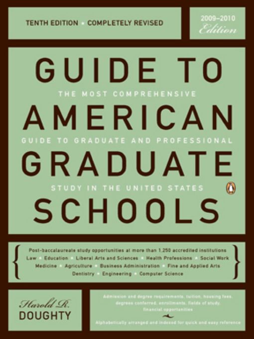 Guide to American Graduate Schools