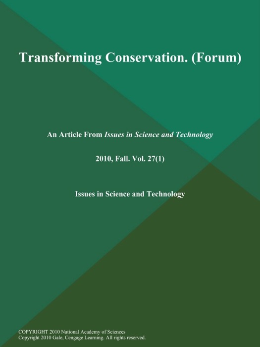 Transforming Conservation (Forum)