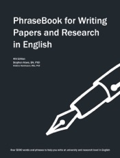 PhraseBook for Writing Papers and Research in English