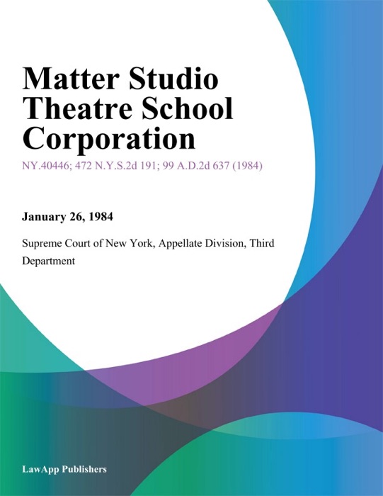 Matter Studio Theatre School Corporation