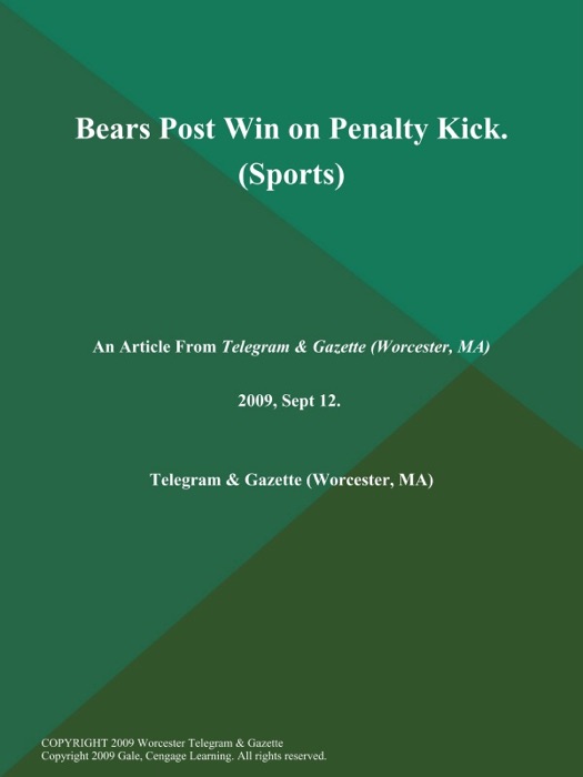 Bears Post Win on Penalty Kick (Sports)