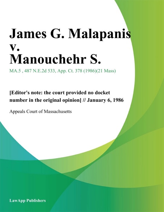 James G. Malapanis v. Manouchehr S.