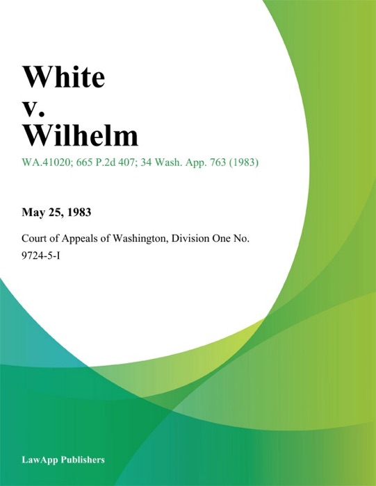 White V. Wilhelm