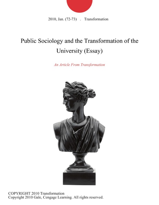 Public Sociology and the Transformation of the University (Essay)