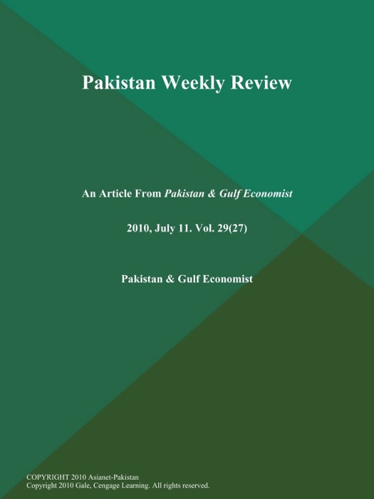 PAKISTAN WEEKLY REVIEW